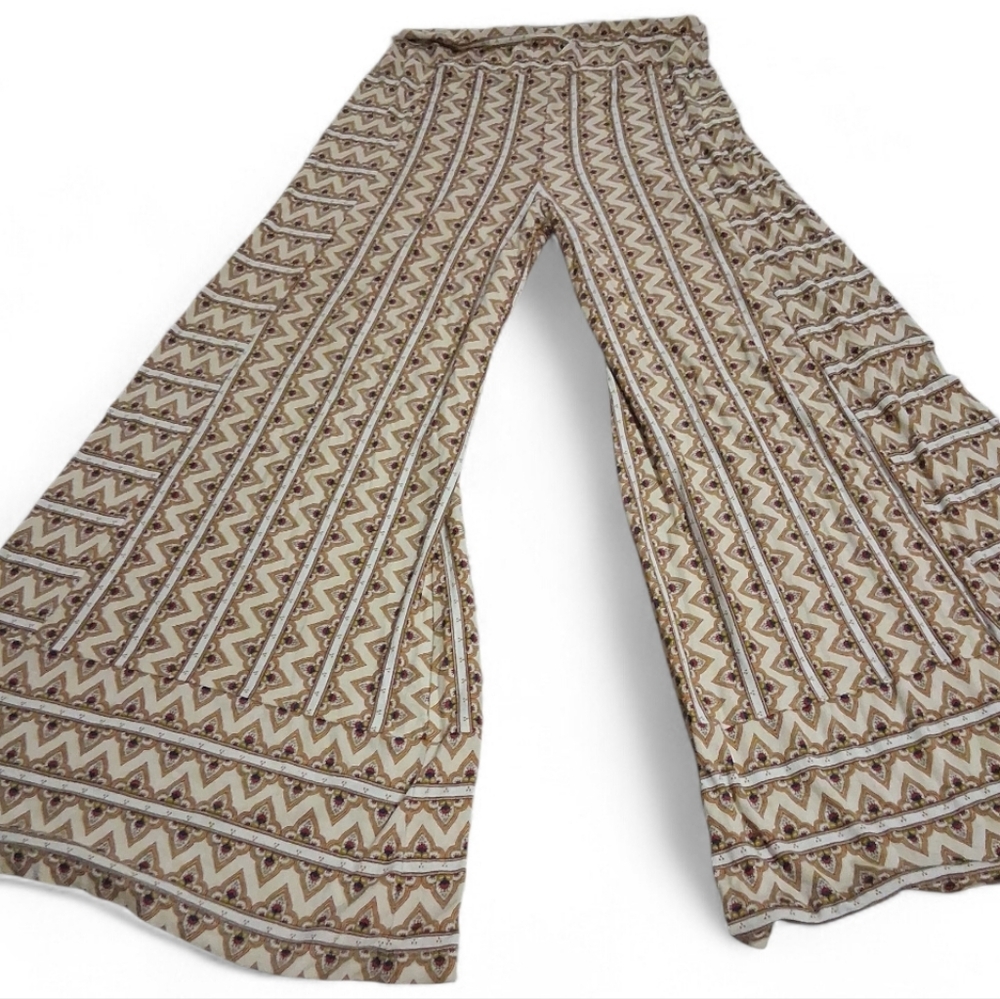 Farm Rio By Anthropologie Wide-Leg Printed Pants Size M